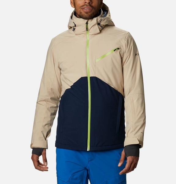 Columbia Powder 8s Ski Jacket Navy Khaki For Men's NZ87341 New Zealand